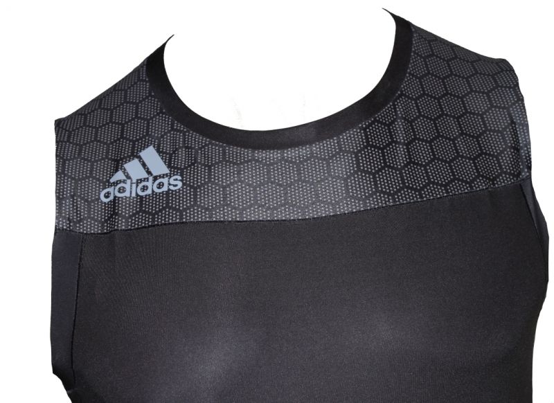 Adidas Leistung mono de halterofilia para hombre, negro