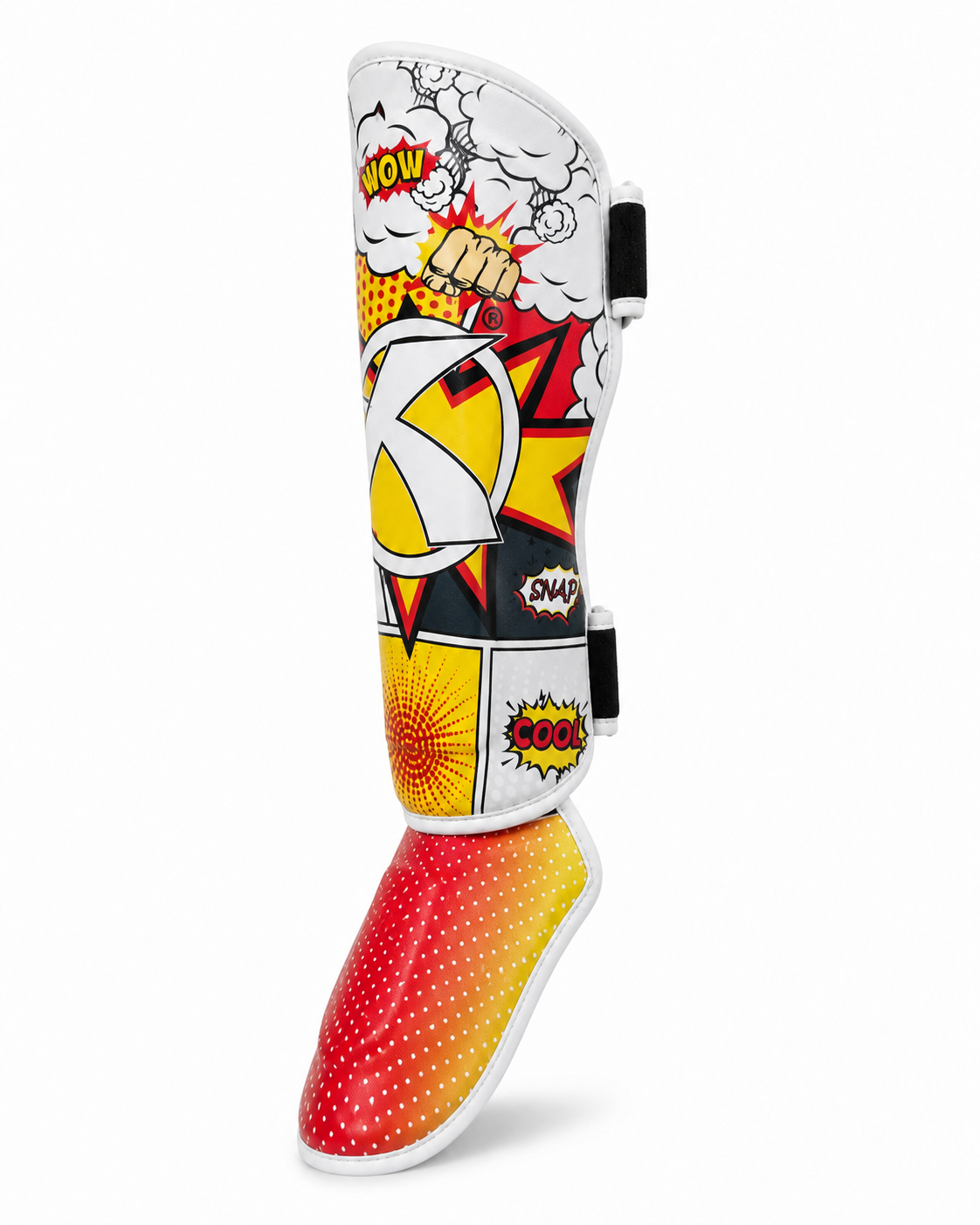 Katsudo CrushX protector de espinilla y empeine para niños, cómic