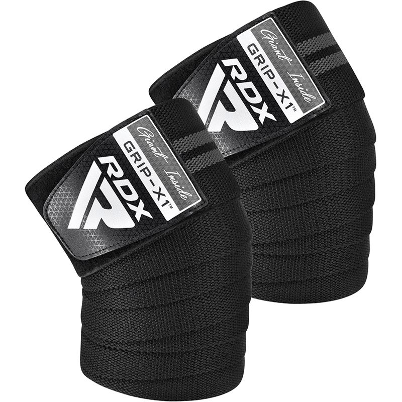 RDX vendaje de rodilla, negro-gris