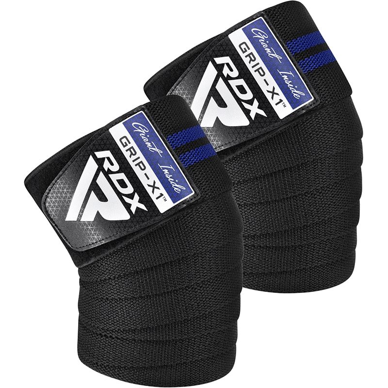 RDX vendaje de rodilla, negro-azul