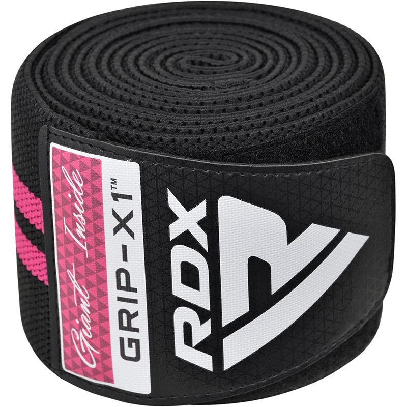 RDX vendaje de rodilla, negro-rosa