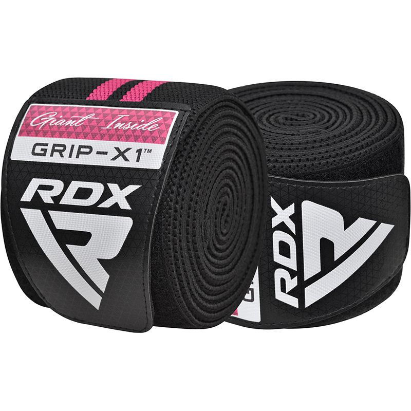 RDX vendaje de rodilla, negro-rosa