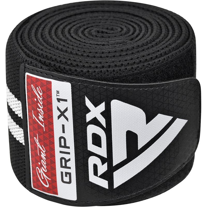 RDX vendaje de rodilla, negro-blanco