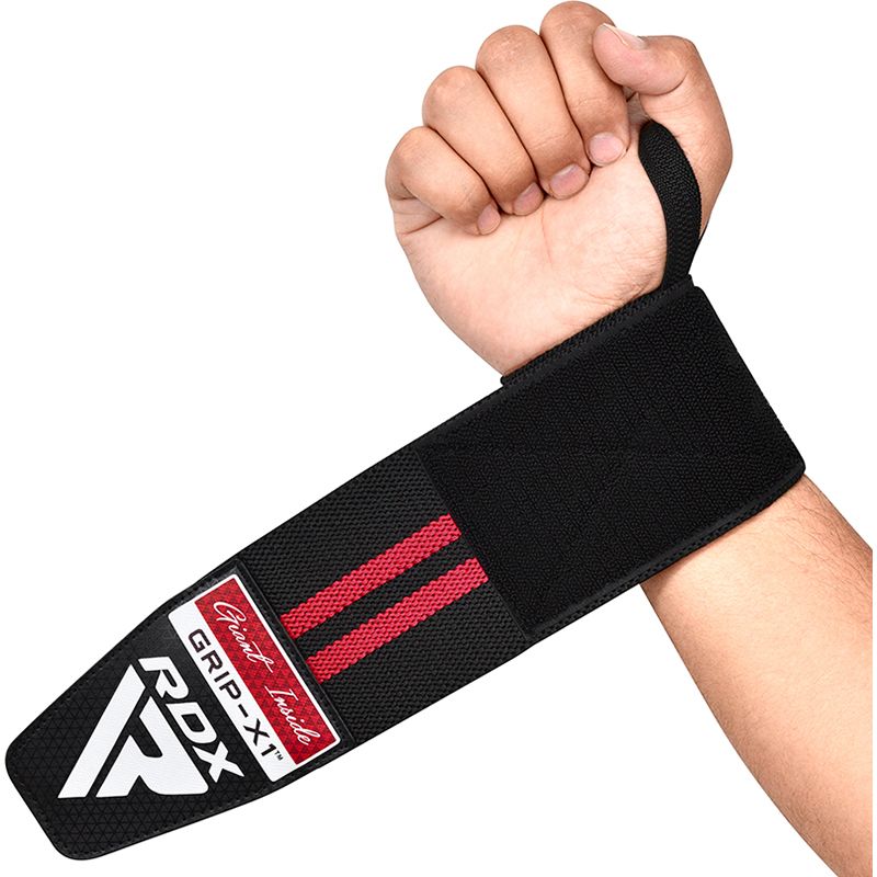 RDX vendaje de muñeca, negro-rojo