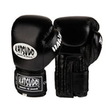 Katsudo Hawk guantes de boxeo, negros