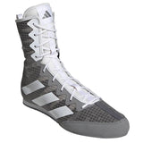 Adidas HOG 4 zapatillas de boxeo, gris-blanco