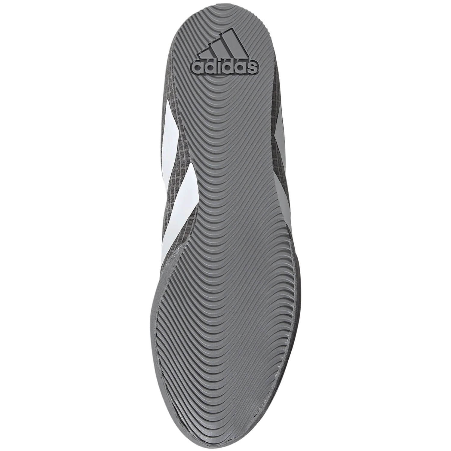 Adidas HOG 4 zapatillas de boxeo, gris-blanco
