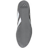 Adidas HOG 4 zapatillas de boxeo, gris-blanco