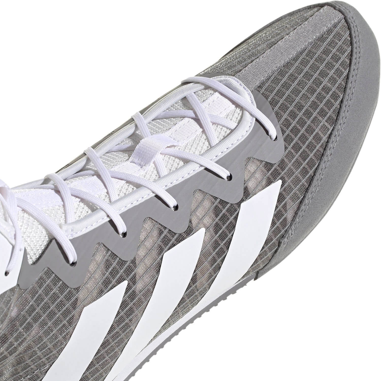 Adidas HOG 4 zapatillas de boxeo, gris-blanco