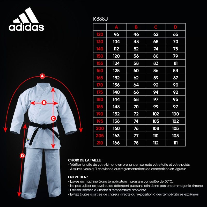 Adidas Kigai 2.0 KA kimono infantil 475g, blanco