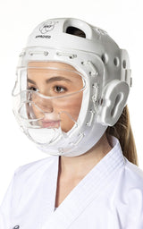 Tokaido Junior WKF casco de karate, blanco