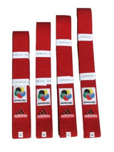 Adidas Elite WKF cinturón de karate, rojo