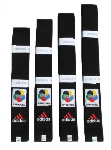 Adidas Elite WKF cinturón obi, negro