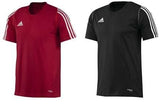 Adidas Team T12 camiseta para hombre, negra