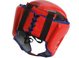 Adidas Thai Pro casco de boxeo de cuero, rojo