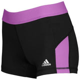 Adidas TF pantalones cortos de compresión para mujer, negro-morado