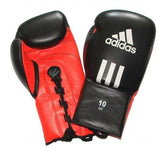 Adidas Combat guantes de boxeo, negro-rojo