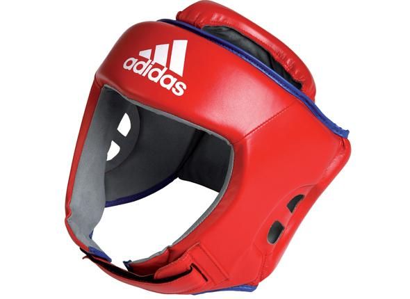 Adidas Thai Pro casco de boxeo de cuero, rojo