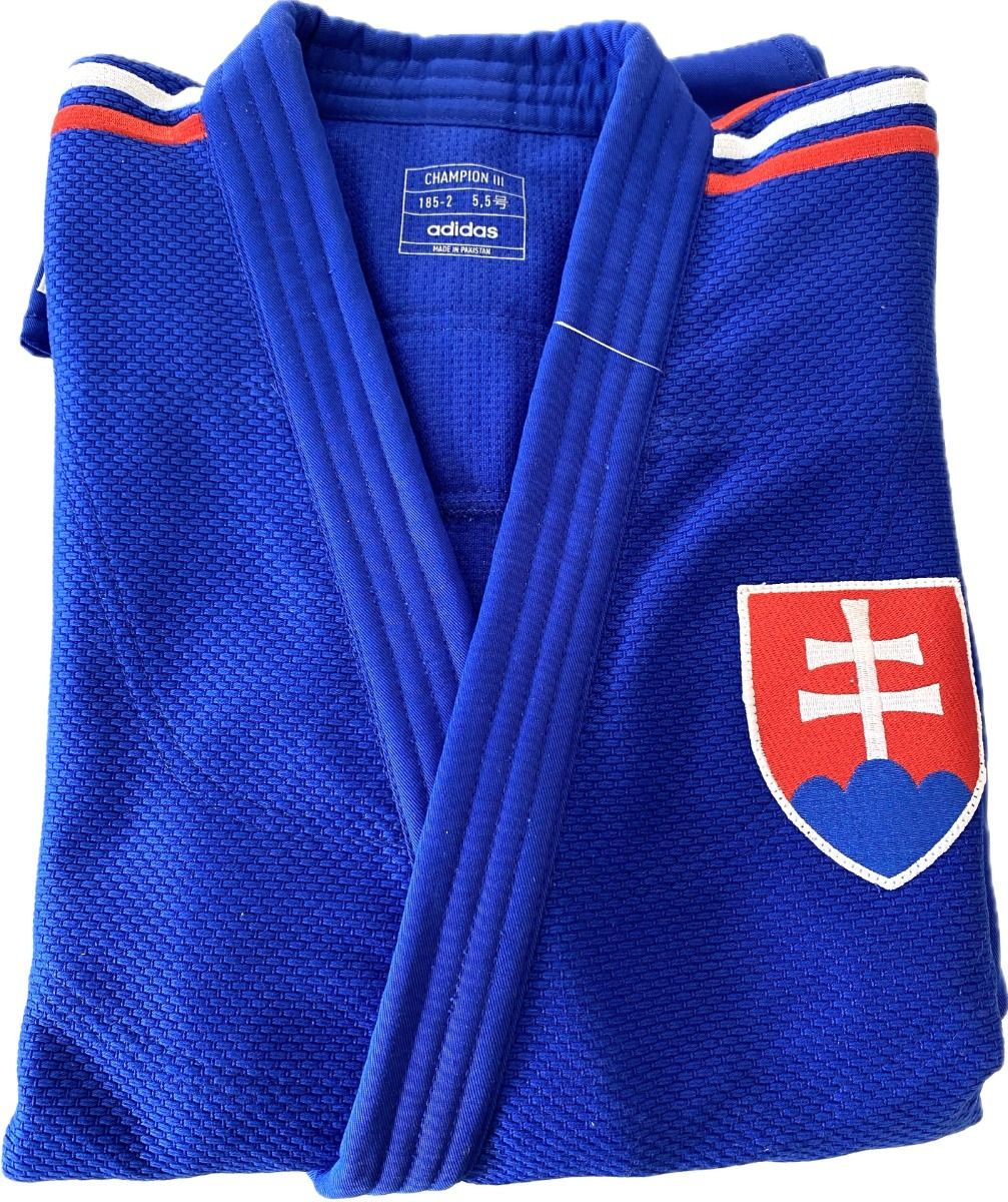 Adidas Champion III SVK Slim Fit JU kimono 750g, azul