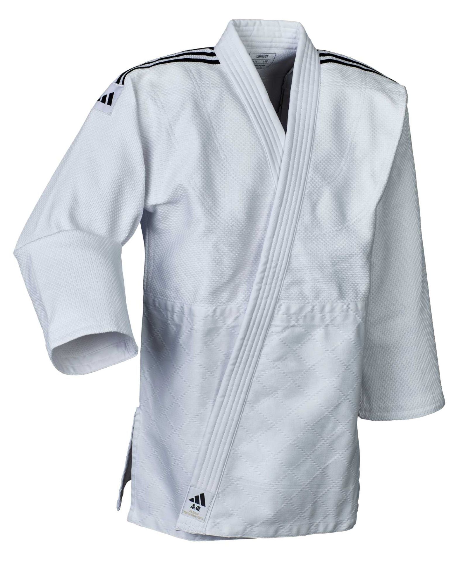 Adidas Contest JU kimono 650g, blanco