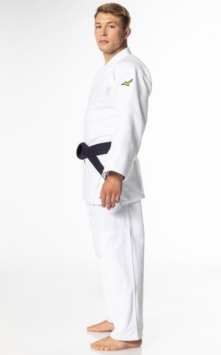 Mizuno Yusho III IJF JU kimono 750g, blanco