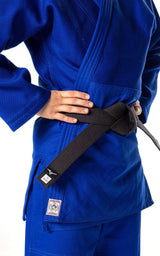 Mizuno Yusho III IJF JU kimono 750g, azul