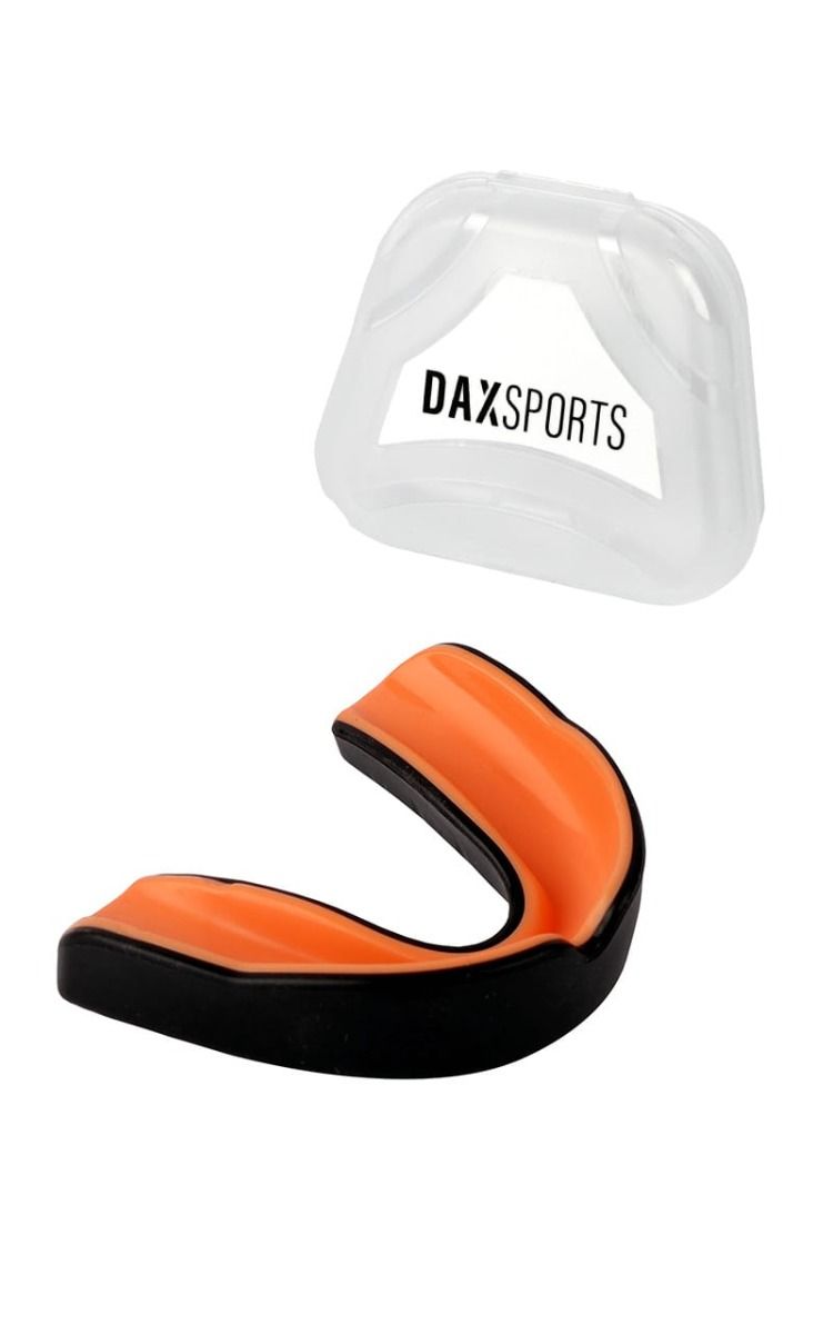 Dax Junior / Senior protector bucal, naranja-negro