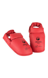Tokaido WKF protectores de empeine, rojos