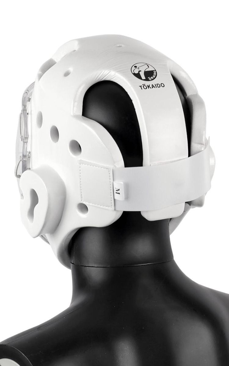 Tokaido Junior WKF casco de karate, blanco