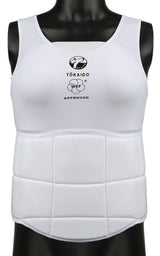 Tokaido PRO Lady WKF protector de cuerpo, blanco