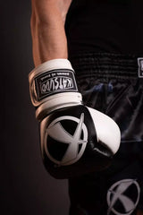 Katsudo Fight guantes de boxeo, negro blanco