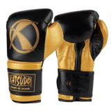 Katsudo Fight guantes de boxeo, negro dorado