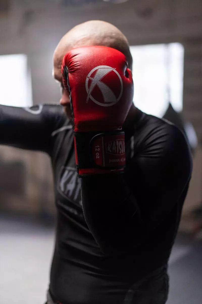 Katsudo Punch II guantes de boxeo, rojos