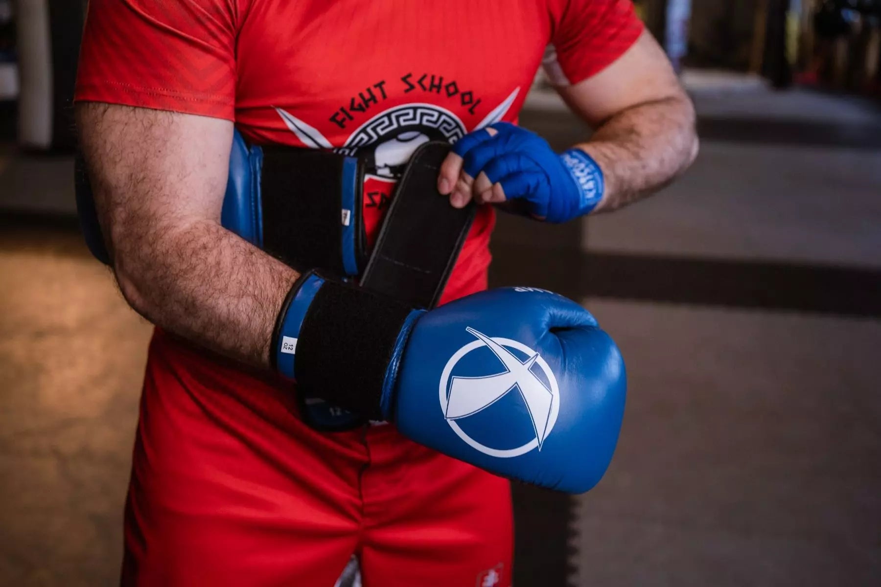 Katsudo Punch II guantes de boxeo, azules
