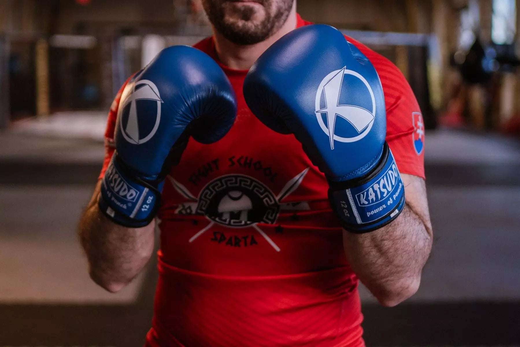 Katsudo Punch II guantes de boxeo, azules
