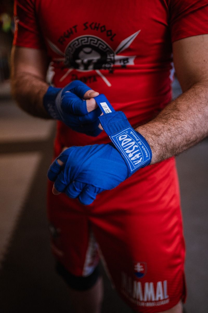 Katsudo Path venda de boxeo elástica, morada
