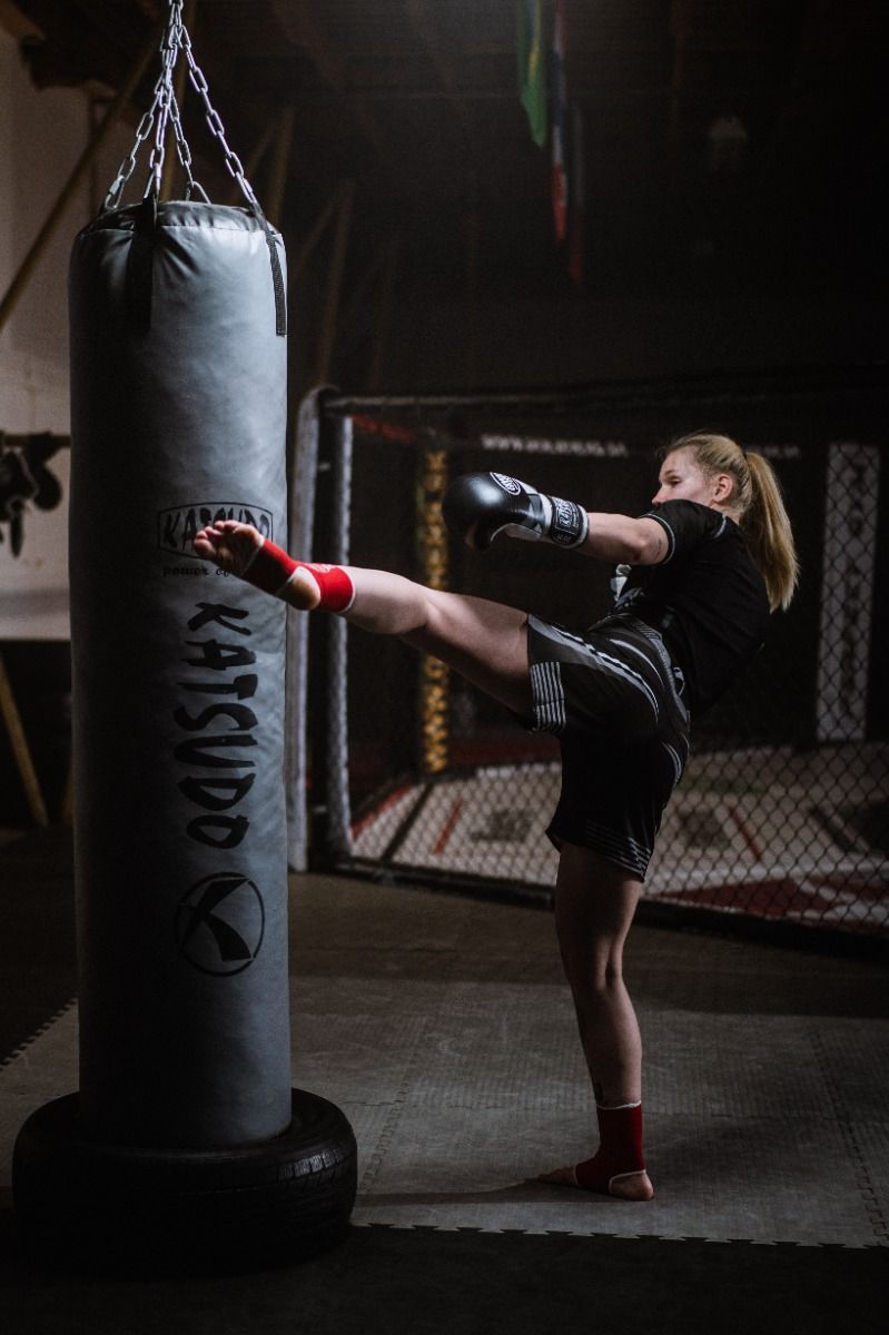 Katsudo Plaston saco de boxeo de vinilo 180x28, negro