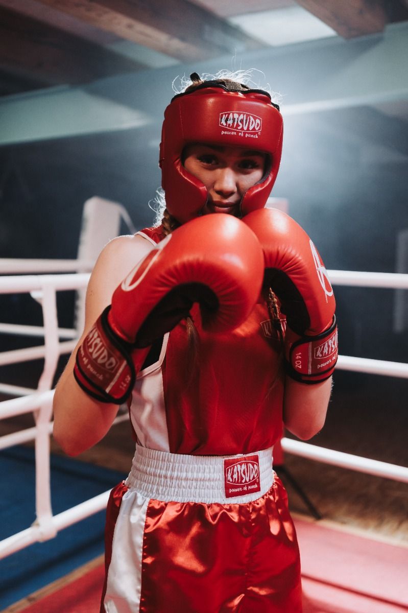 Katsudo Strikta set de boxeo, rojo