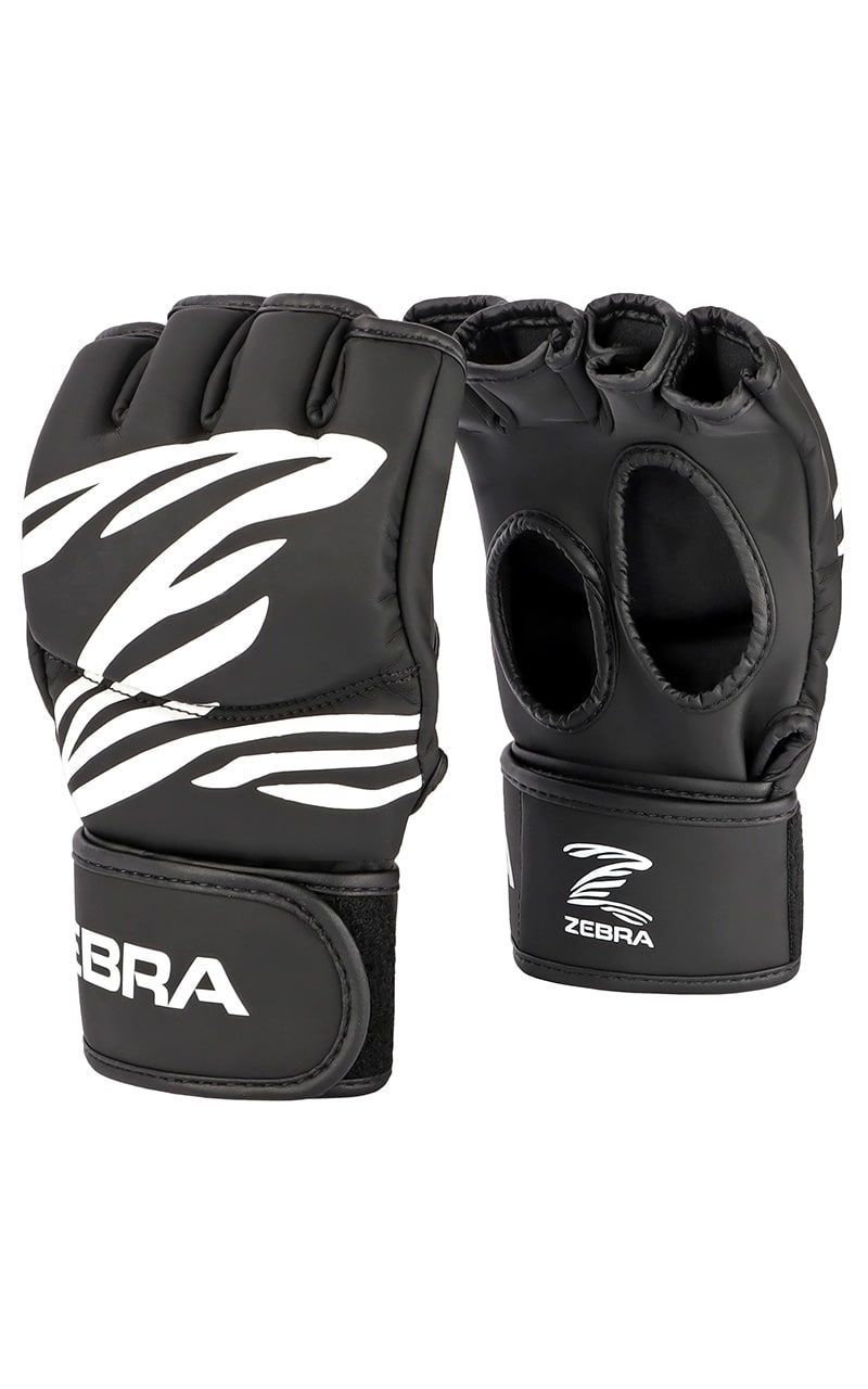 Zebra guantes MMA, negros