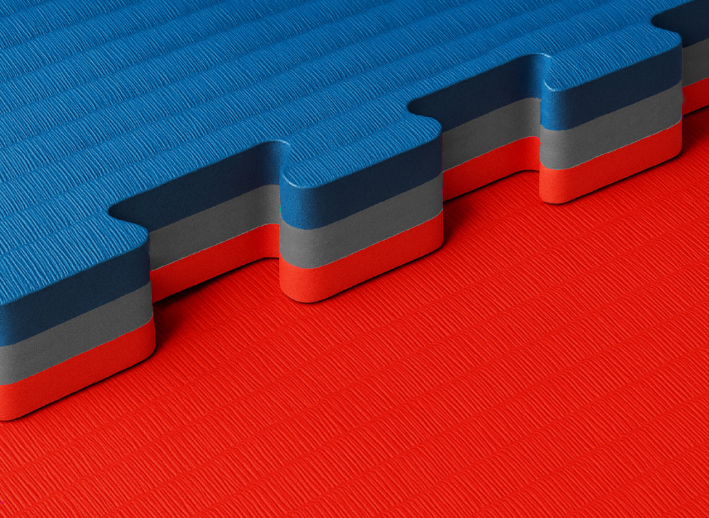 Katsudo Original tatami triple capa, azul-rojo