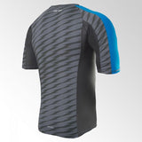 Adidas Ultimate Athlete rashguard, negro-azul