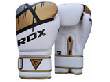 RDX F7 guantes de boxeo, blanco-dorado