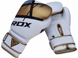 RDX F7 guantes de boxeo, blanco-dorado