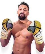 RDX F7 guantes de boxeo, blanco-dorado