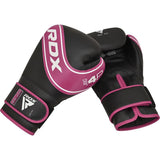 RDX guantes de boxeo infantiles, rosa-negro