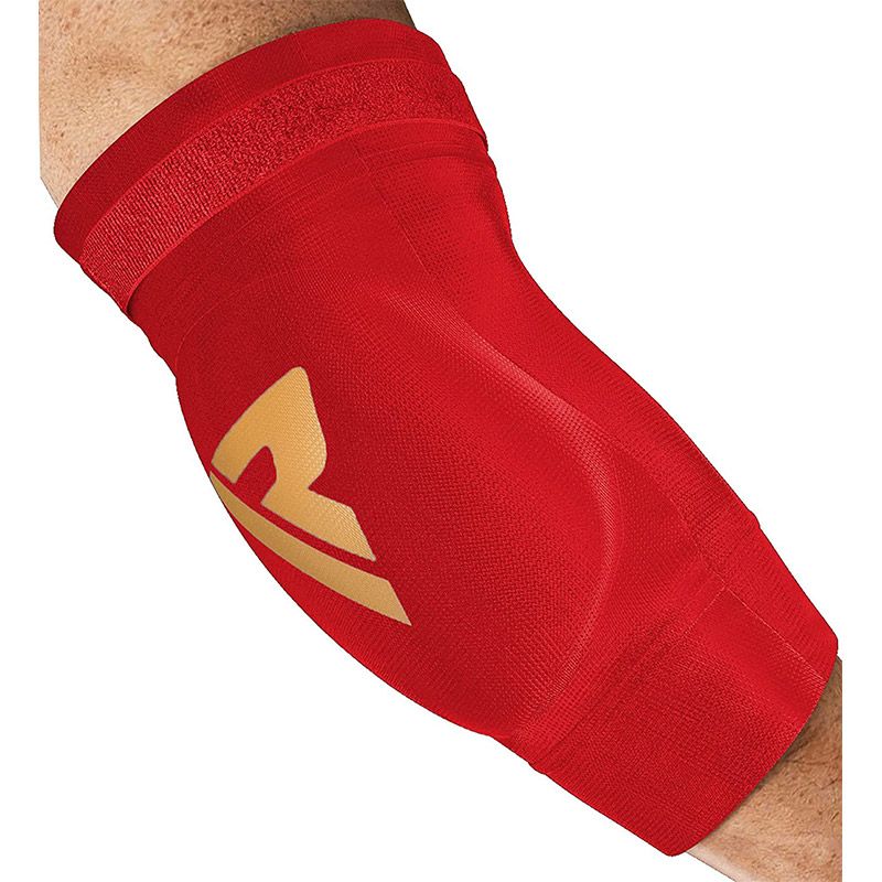 RDX protector de codos acolchado para entrenamiento de Muay Thai y MMA, rojo