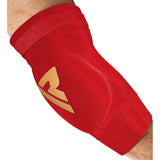RDX protector de codos acolchado para entrenamiento de Muay Thai y MMA, rojo