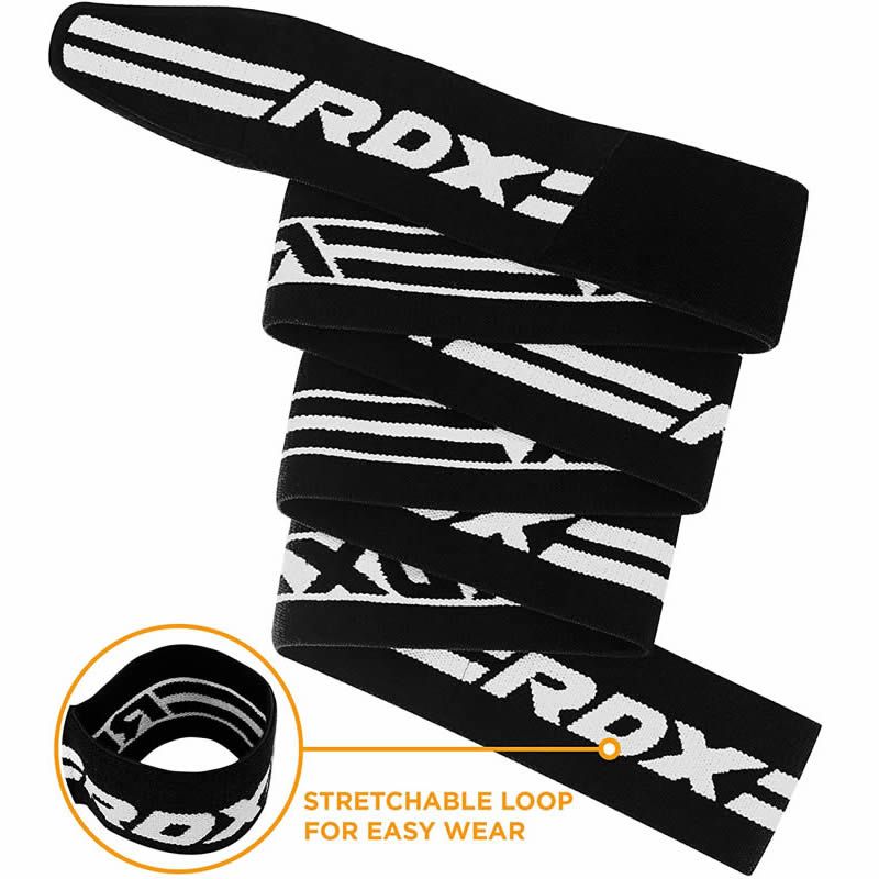 RDX vendaje de rodilla, negro