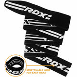 RDX vendaje de rodilla, negro