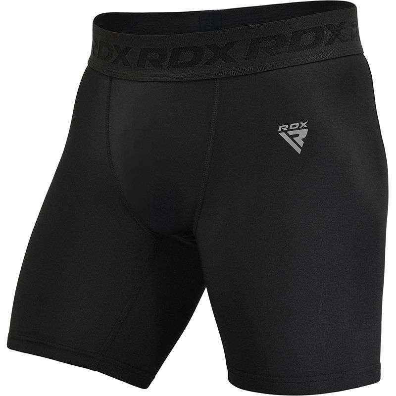 RDX T15 pantalones cortos de compresión MMA, negros